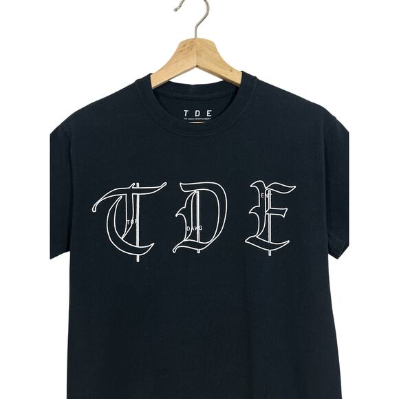 TDE Kendrick Lamar Shirt Mens Small Black Studio Rules Graphic Crewneck - Picture 2 of 5